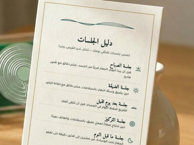 لقطة قريبة لبطاقة الدليل